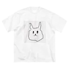 餌場のふやけたうさちゃん ビッグシルエットTシャツ