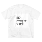 ブレンドコーヒーのTシャツ　RE: remote work ビッグシルエットTシャツ