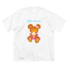 merryG    のプリフワのくま  ソフトクリーム ビッグシルエットTシャツ