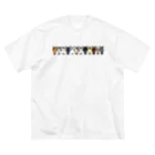 Ccraft_BTO SHOPの【うまかお】Favorite Horses_1 ビッグシルエットTシャツ