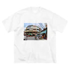 momocameraのアジア、タイの街角おじさん ビッグシルエットTシャツ