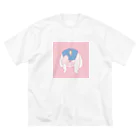 あし湯飯店  いやげ物POPUPのパンツアッセンブル Big T-Shirt