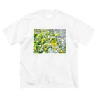 Miku Kafuu ArtsのMikuカフーアーツ【庭でまどろむ】シリーズ🌼 ビッグシルエットTシャツ