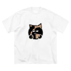 サビ猫azunekoのおうちのサビ猫のazuneko(あずねこ) ビッグシルエットTシャツ