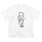 intimeのサイドチェスト猫 ビッグシルエットTシャツ