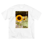 Oysterstarのサンフラワー🌻 ビッグシルエットTシャツ