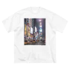 reach New Yorkのタイムズスクエアのマック ビッグシルエットTシャツ