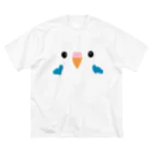 inko andのセキセイインコちゃん ビッグシルエットTシャツ