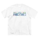 曲水のダイビング ビッグシルエットTシャツ