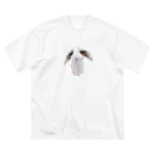 saki-bombのジル　アップうさぎ ビッグシルエットTシャツ