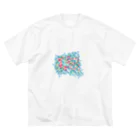 ..lineのからふるろーず ビッグシルエットTシャツ