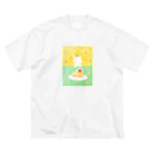 金森 葵のケーキを狙う猫と小さな女の子 Big T-Shirt