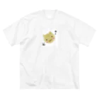 kenkenのぽわぽわねこ ビッグシルエットTシャツ