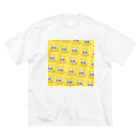 CHOPPIRIのかぶる猫[レインコートver.](白猫) ビッグシルエットTシャツ