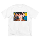 もつみせのもつがんめん ビッグシルエットTシャツ