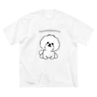 Wans Joie/ワンズジョワのふわもこ犬② ビッグシルエットTシャツ