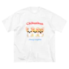 Wans Joie/ワンズジョワの3チワワーズ Big T-Shirt