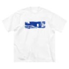 すごいいんたーねっとのばしょのアツなナツ　文字アリ ビッグシルエットTシャツ