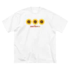 ぽちのやのサンフラワー ビッグシルエットTシャツ