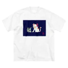 月の隠れ家の招き猫さんが福をつかまえるし Big T-Shirt