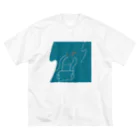 tae/多恵の夏の風と本 ビッグシルエットTシャツ