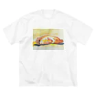 daisukekusakaの熱帯夜でねむれない ビッグシルエットTシャツ