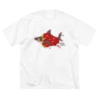 さかたようこ / サメ画家の苺ととろけるおサメさん | TOROKERU SHARK Strawberry Big T-Shirt