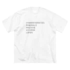 謎の烏賊の五大栄養素 ビッグシルエットTシャツ