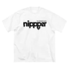 nipppercomのnippperロゴ入りビッグシルエットT Big T-Shirt