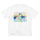 MOCCHIのカラフルショップの同じ空の下 Big T-Shirt