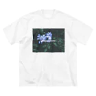 ぴぴぴ わーくすの青いお花のTシャツ Big T-Shirt