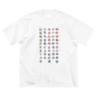 WAMI ARTのヲシテ文字表 ビッグシルエットTシャツ