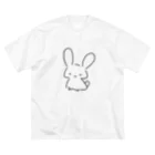 ぱおのうさぎさん ビッグシルエットTシャツ