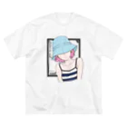 dot_sad_productsのgirl(s) is sad. ビッグシルエットTシャツ