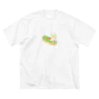 popoのお小遣いのホットドッグ(文字なし) ビッグシルエットTシャツ