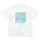 chocosshi shopのつらなりねこ ビッグシルエットTシャツ