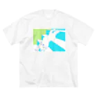 はねさんの楽しいお店の流動的猫 Big T-Shirt