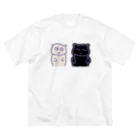 queyのにゃんころぺ ビッグシルエットTシャツ