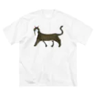 segasworksのきじしろねこ ビッグシルエットTシャツ