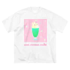 USAGI DESIGN -emi-のうさクリームソーダ ビッグシルエットTシャツ