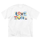 アカネッコのLOVE TUNA ビッグシルエットTシャツ