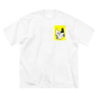 zassoのねこタッチ ビッグシルエットTシャツ