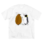 Draw freelyの王様ペンギン Big T-Shirt