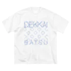 BATSUのでっかい×T（しろ） ビッグシルエットTシャツ