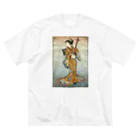 nidan-illustrationの"美人画" 2-#1 ビッグシルエットTシャツ