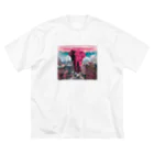 🍋のPink Elephant ビッグシルエットTシャツ