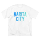 JIMOTOE Wear Local Japanの成田市 NARITA CITY ロゴブルー Big T-Shirt