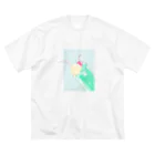 くろきち すとあのしゅわしゅわ くりぃむ そーだ めろん ビッグシルエットTシャツ