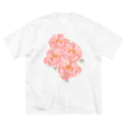 Katie（カチエ）のシャクヤクの花束 ビッグシルエットTシャツ