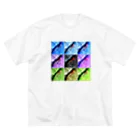 MUGURa-屋の人魚のミイラ ビッグシルエットTシャツ